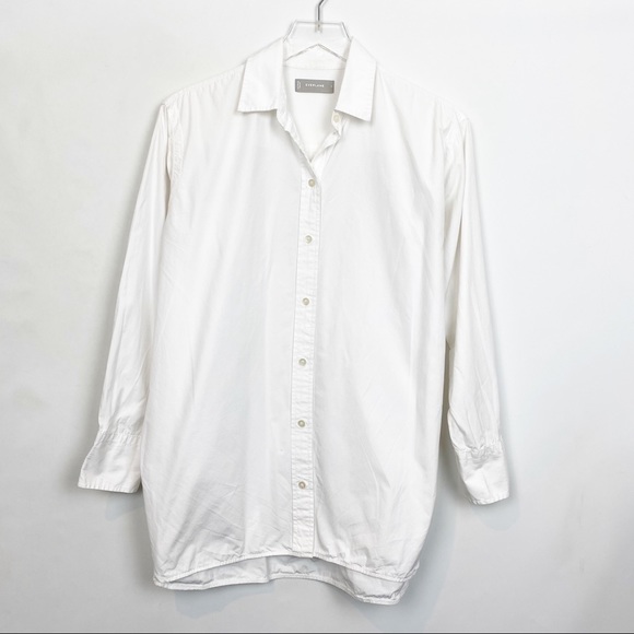 Everlane Tops - Everlane Relaxed Poplin White Button Down Shirt 4